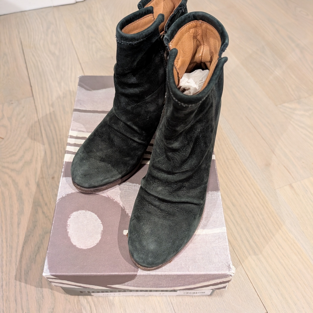 Fiorentini + Baker Black Leather Women's Ankle Boots